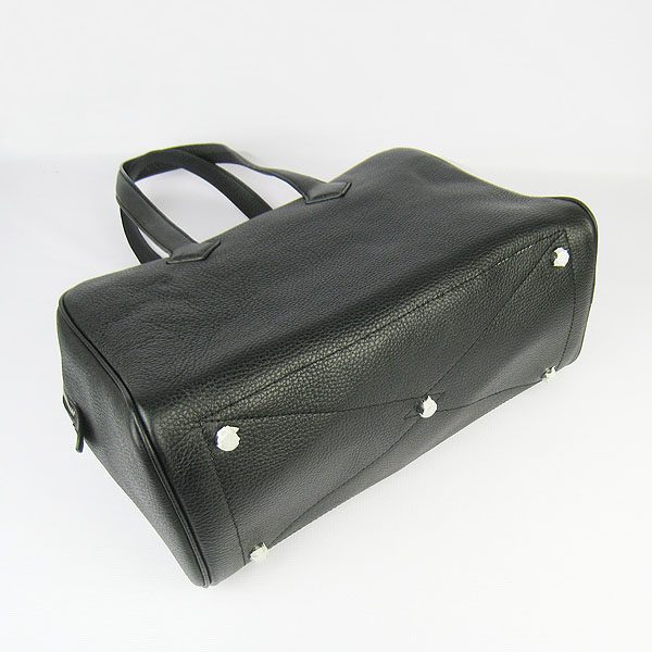 Best Replica Hermes Victoria Cowskin Leather Bags 2010 Black H2802